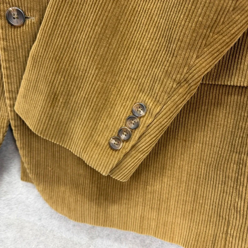 Dockers Corduroy Blazer Mens 48 Long‎ Tan 2-Button Sport Coat Jacket Vintage Y2K